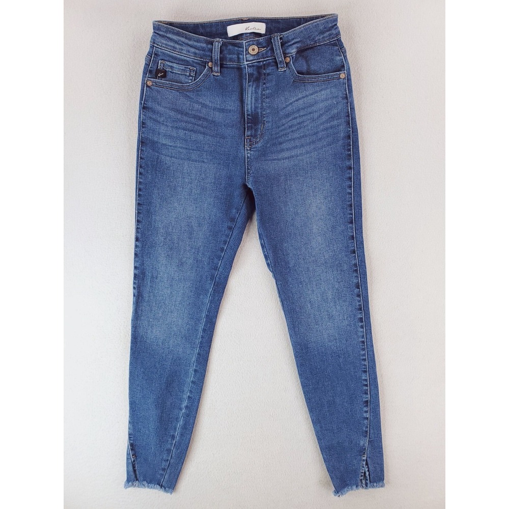 Kancan Jeans Womens 26 Blue Zinnia High Rise Ankle Skinny Stretch Denim Pants